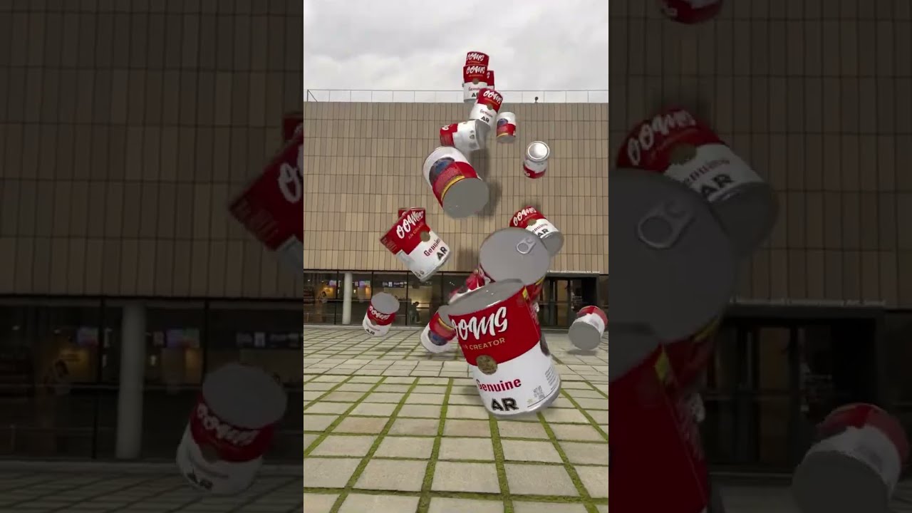 WebAR with building facade, OOMG AR DEMO