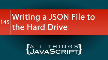 Writing a JSON File to the Hard Drive