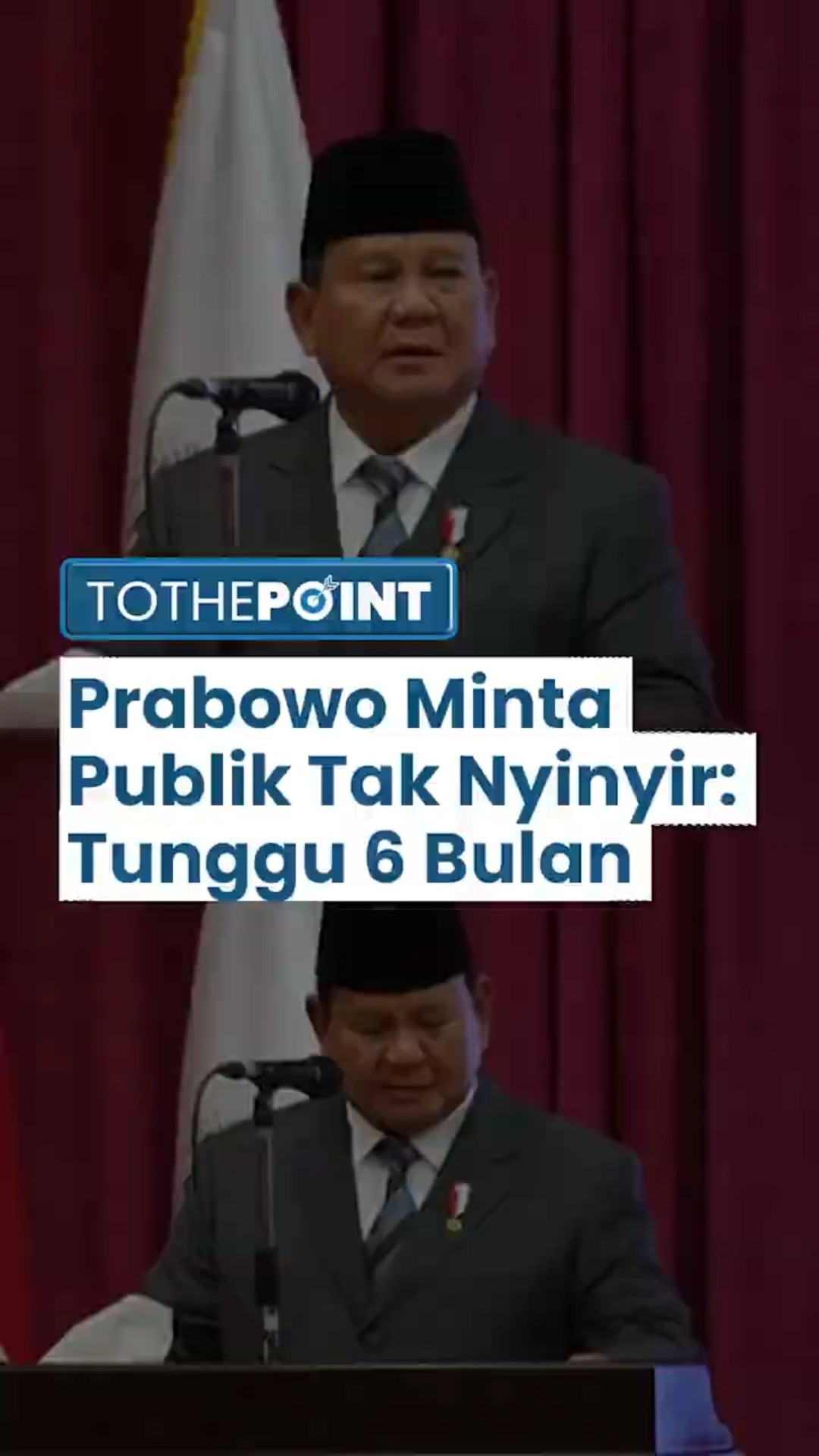 Prabowo Minta Masyarakat Tak Nyinyir atas Kinerjanya yang Baru Berjalan 2 Bulan: Tunggu 6 Bulan Lagi