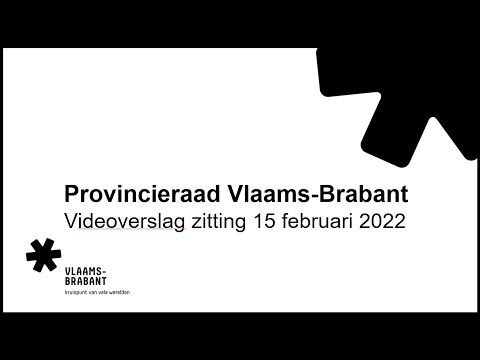 Provincieraad Vlaams Brabant -  Zitting 15 februari 2022