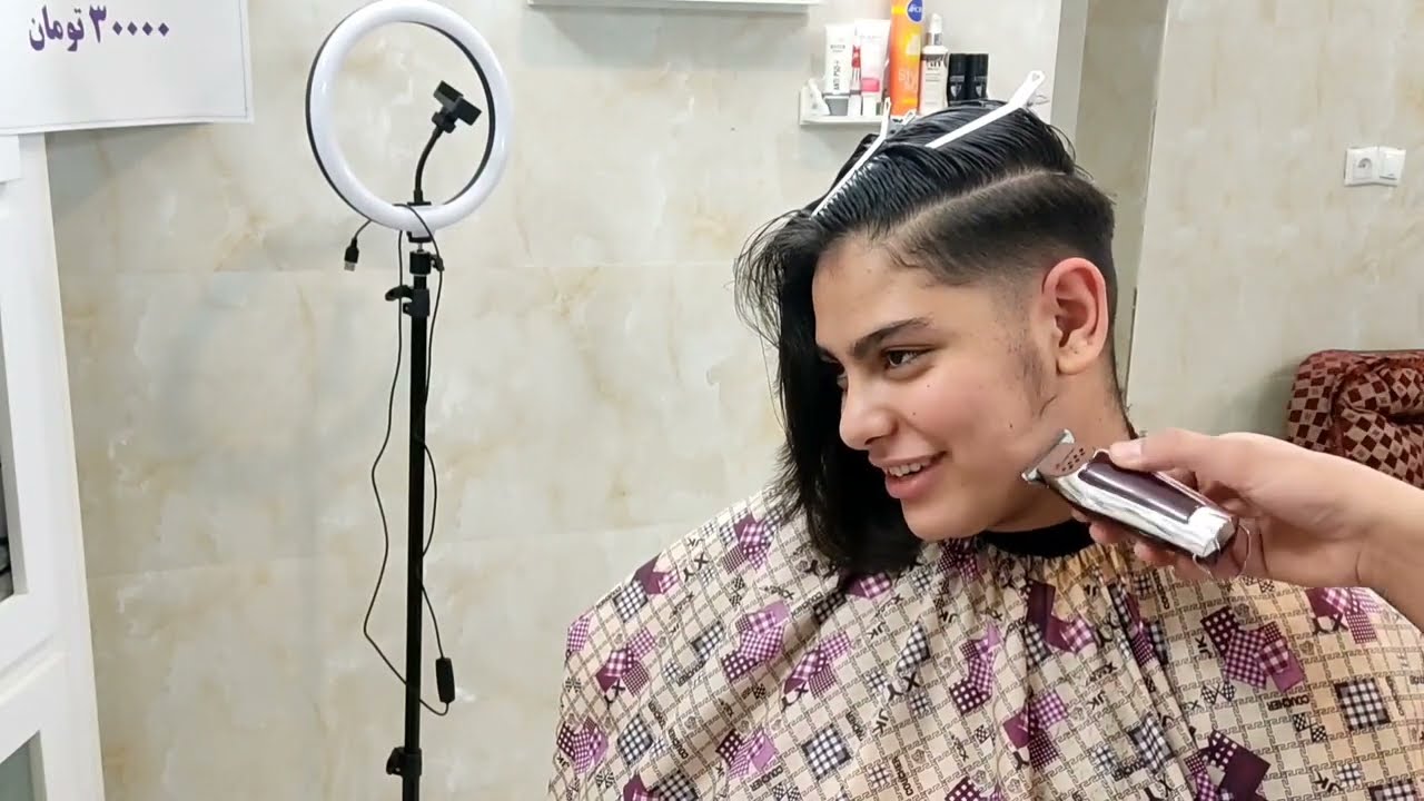 Long hair under hair cut & drastic transformation