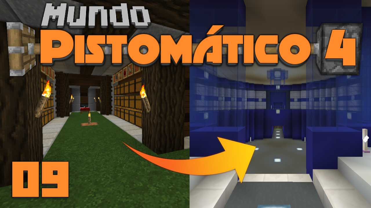 Casa Rústica para Base Moderna | Transformação Minecraft | Mundo Pistomático 4 | 09