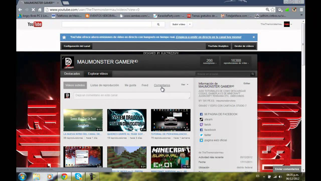 ACTUALIZACIÓN DE YOUTUBE 06/12/2012 (NUEVA INTERFAZ Y MAS) - YouTube