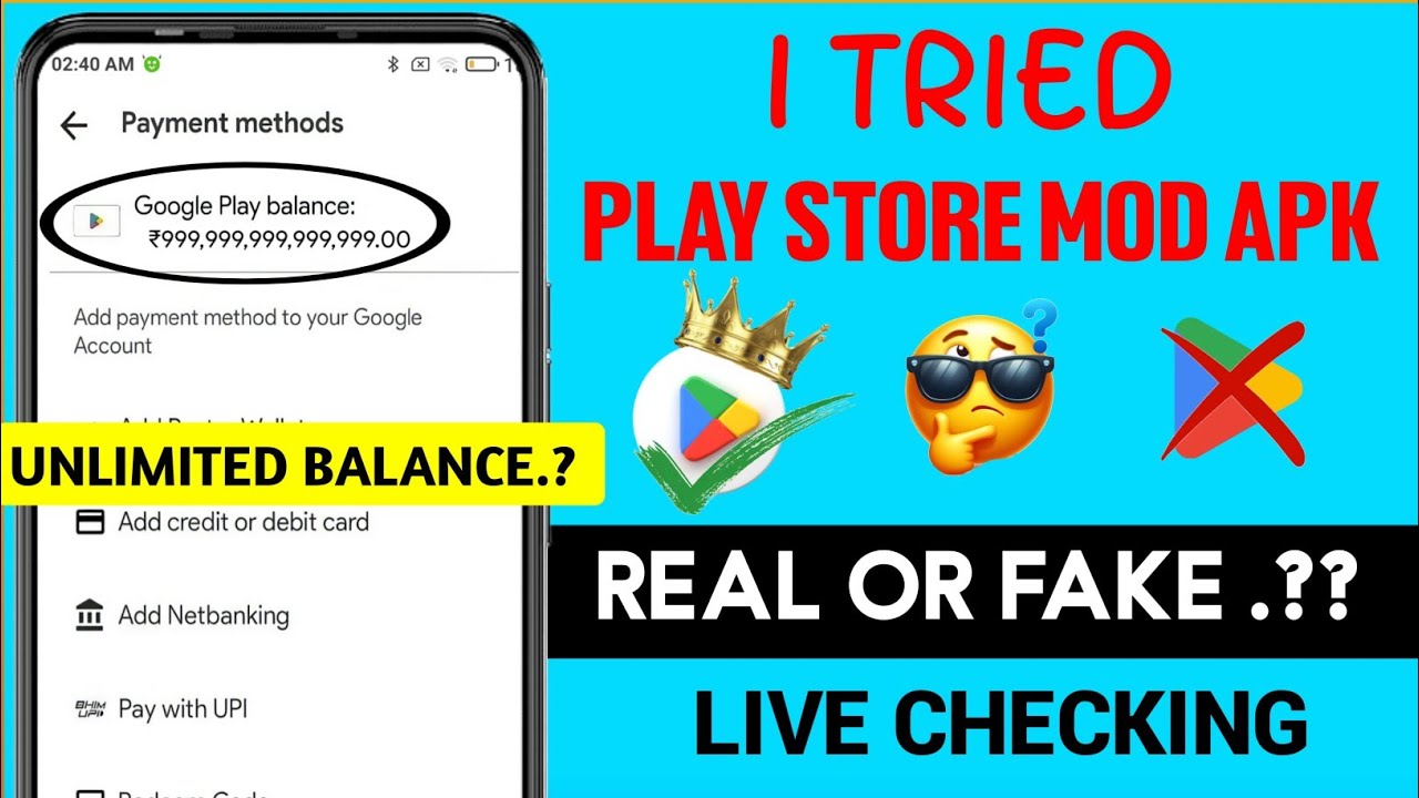 PLAY STORE MOD APK UNLIMITED MONEY PLAY STORE MOD APK