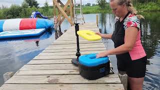 Pond Filter Pump 950GPH, 110V/37W Fountain Submersible Water Pump, High Efficiency Filter Pump