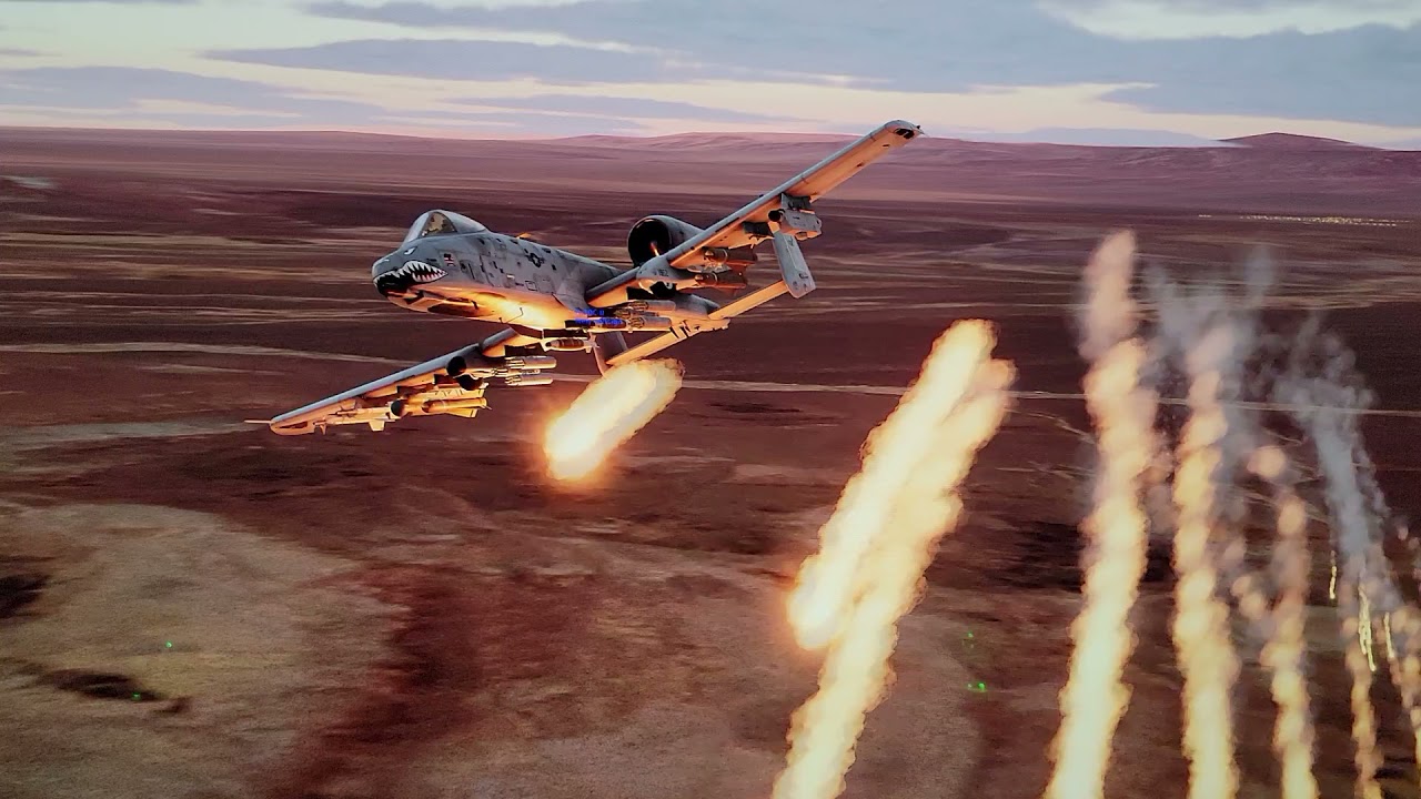 DCS A10 flares YouTube