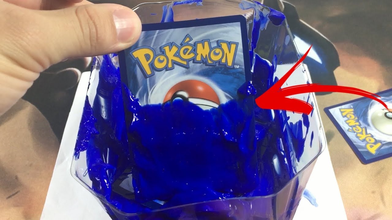 POKEMON FLIP IT OR DIP IT! - RUINED A SUPER RARE CARD WITH PAINT!