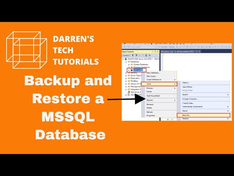SQL server backup and restore SSMS