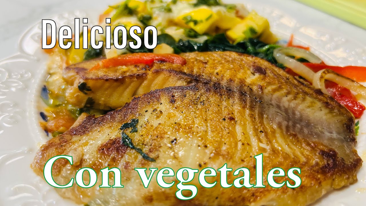 FILETE TILAPIA con ESPINACAS saludable nutritivo cocinafacil 