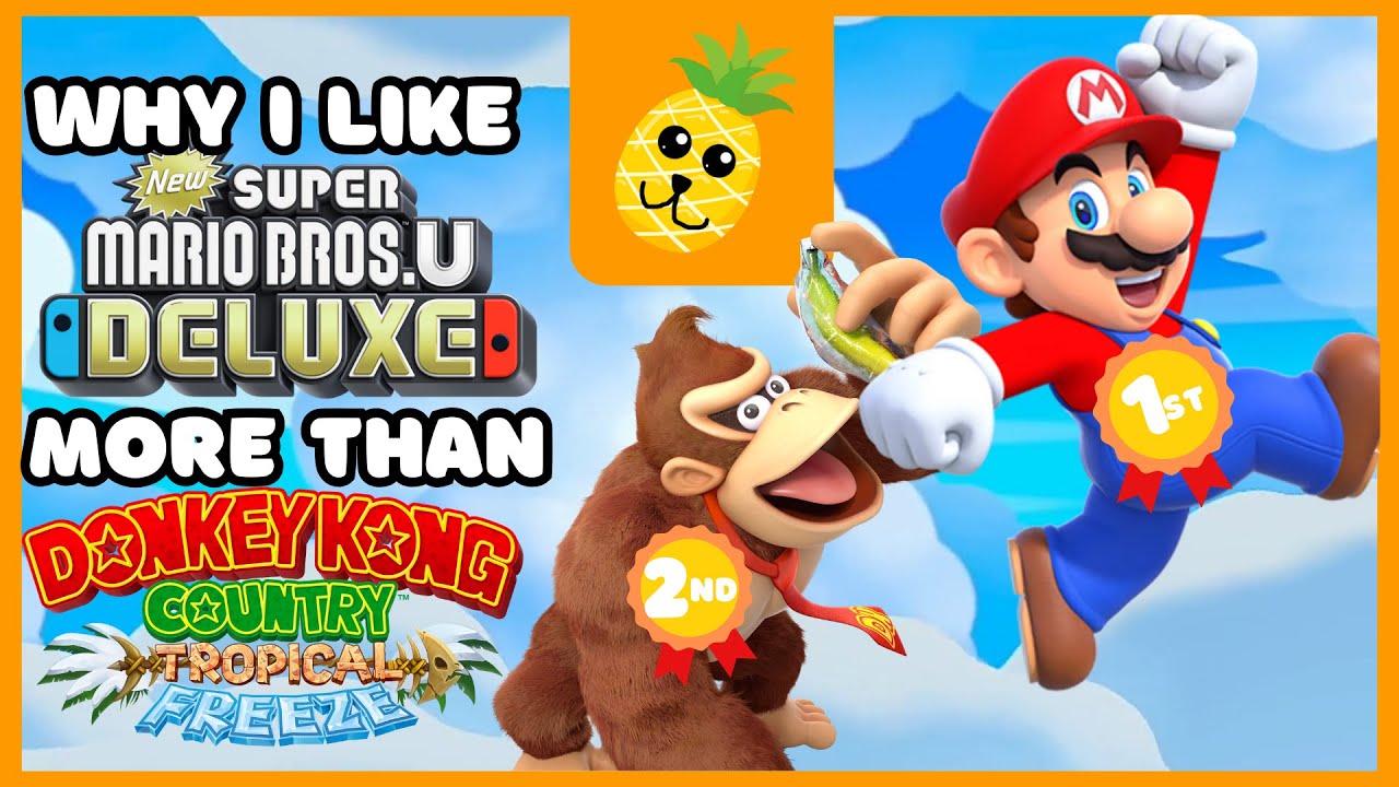Lot De 3 Jeux Wii U : Donkey Kong Tropical Freeze, Super Mario 3D World, New Super Mario U
