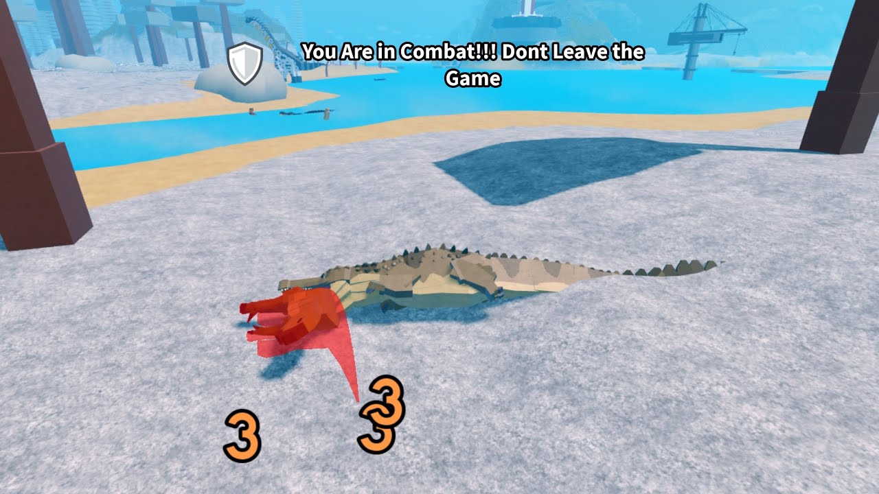 Playing as sarcosuchus in operation genesis
