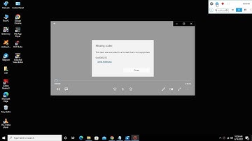 VIDEOS(MISSING CODEc) can,t play This item was encoded in a format that