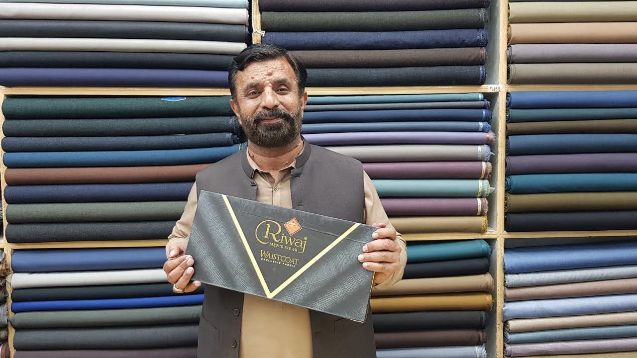 Riwaj Sami Stiched Waistcoat Only On Gem Fabrics YouTube