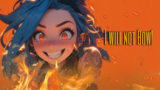 Nightcore - I Will Not Bow (Rock Version) (Lyrics)