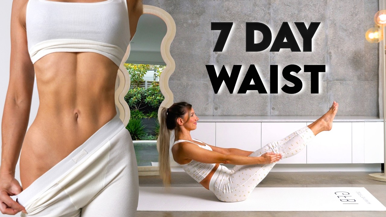 THE BEST Pilates FLAT STOMACH & SLIM WAIST Workout - Do This For 7 Days! No Equipment, At Home