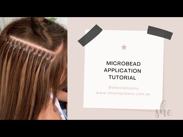 Microbead removal and reapplication - Microbead hair extension placement  guide 