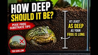 👉How Deep Should Pixie Frog Substrate Be?