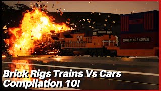 Brick Rigs Trains Vs Cars Compilation 10! screenshot 2