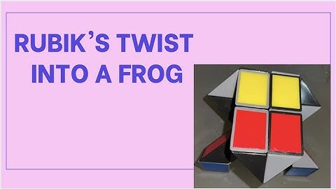 How to make a Frog with the Rubik’s Twist/Snake Cube (24 blocks)