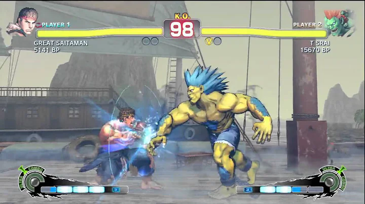 SSF4: GREAT SAITAMAN (Ryu) VS T SRAI (Blanka)