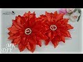 КАНЗАШИ Цветы из лент МК Брошь на платье DIY KANZASHI Flowers Tutorial