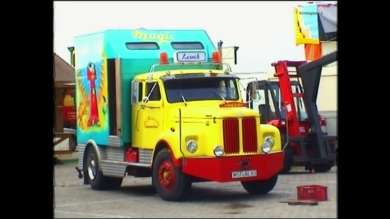 Kirmes Historie ( 70 ) - Oldenburg - Kramermarkt 1999 Aufbau 3/3 🎠🎠🎠