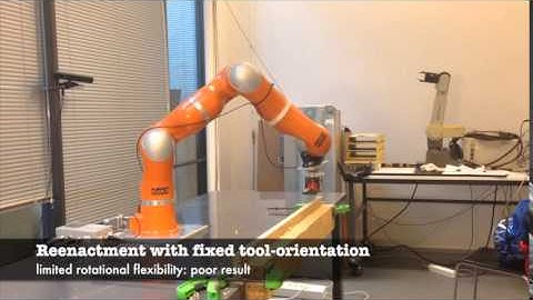 Kinesthetic programming by demonstration - Wood planing