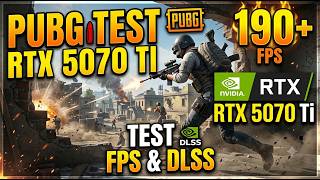 PUBG DLSS TEST 1440p + RTX 5070TI | ULTRA SETTINGS +DLSS PERFORMANCE SETTINGS