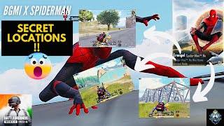 Best Spiderman Mode tricks || Secret locations || Battlegrounds Mobile India || gamingkings bgmi