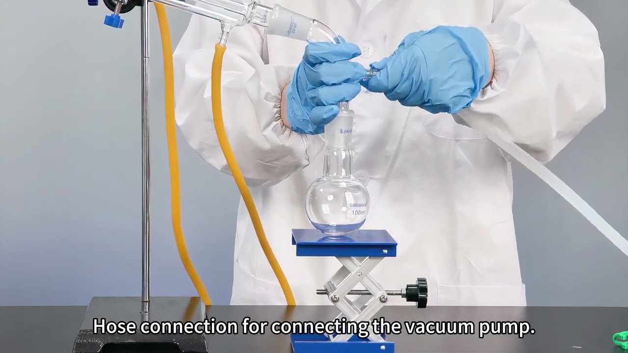 Labasics Glass Vacuum Take Off Adapter, 105° Bent! 🔬