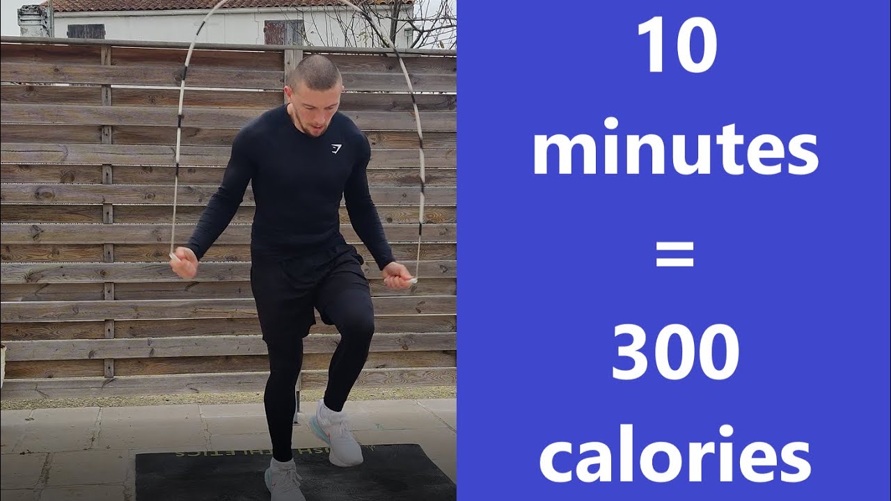 10 min = 300 CALORIES ! entraînement CORDE à SAUTER 