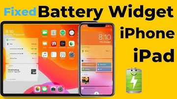 Batteries Widget Missing on iPhone, iPad