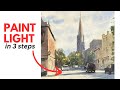 How to Paint Light in Watercolor - (3 Steps!)