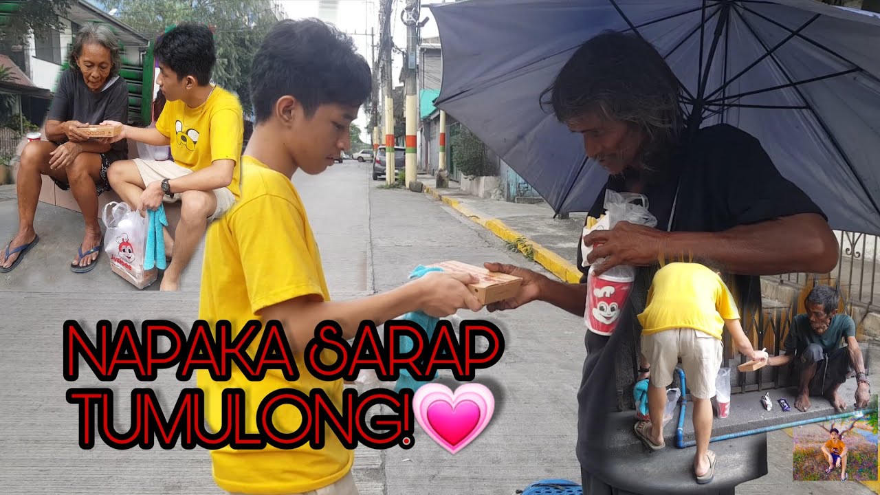 Vlog #01 GIVING FOOD *HOMELESS PEOPLE (NAPAKA SARAP SA FEELINGS.)