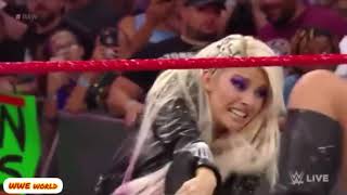 Ronda rosey destroy Alexa bliss and Stephanie slap Ronda rousey