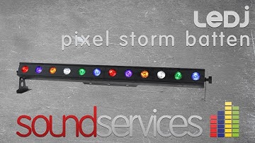LEDJ Pixel Storm 12 HEX DMX Light Effect Batten