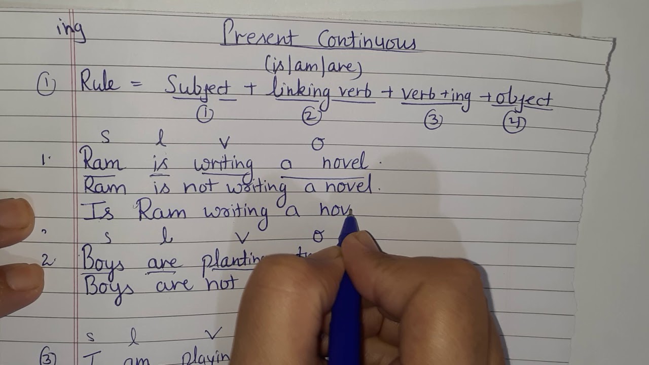 present Continuous part 3 interrogative - YouTube