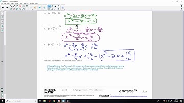 Algebra 1 Module 4 Lesson 2 Video
