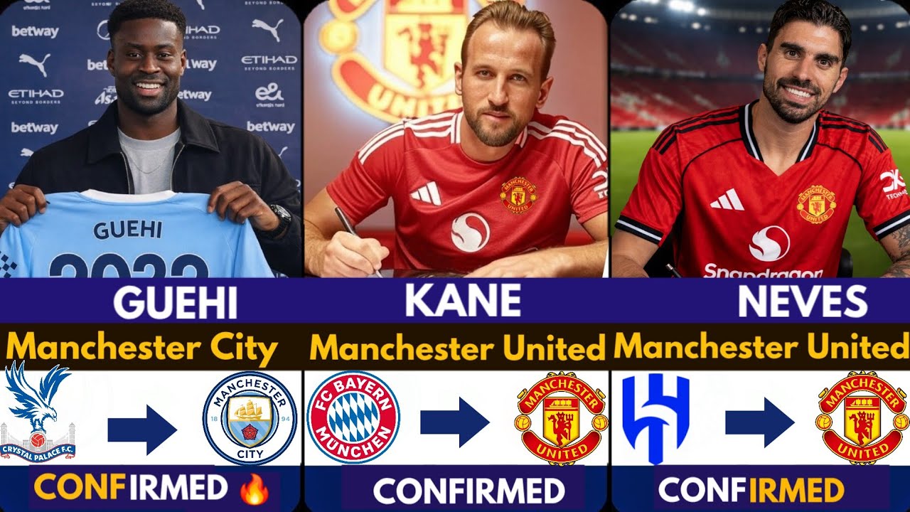 🚨LATEST CONFIRMED TRANSFER NEWS AHEAD OF JANUARY TRANSFER WINDOW 2026,  Neves ✅️, Guehi, Kane 🔥 