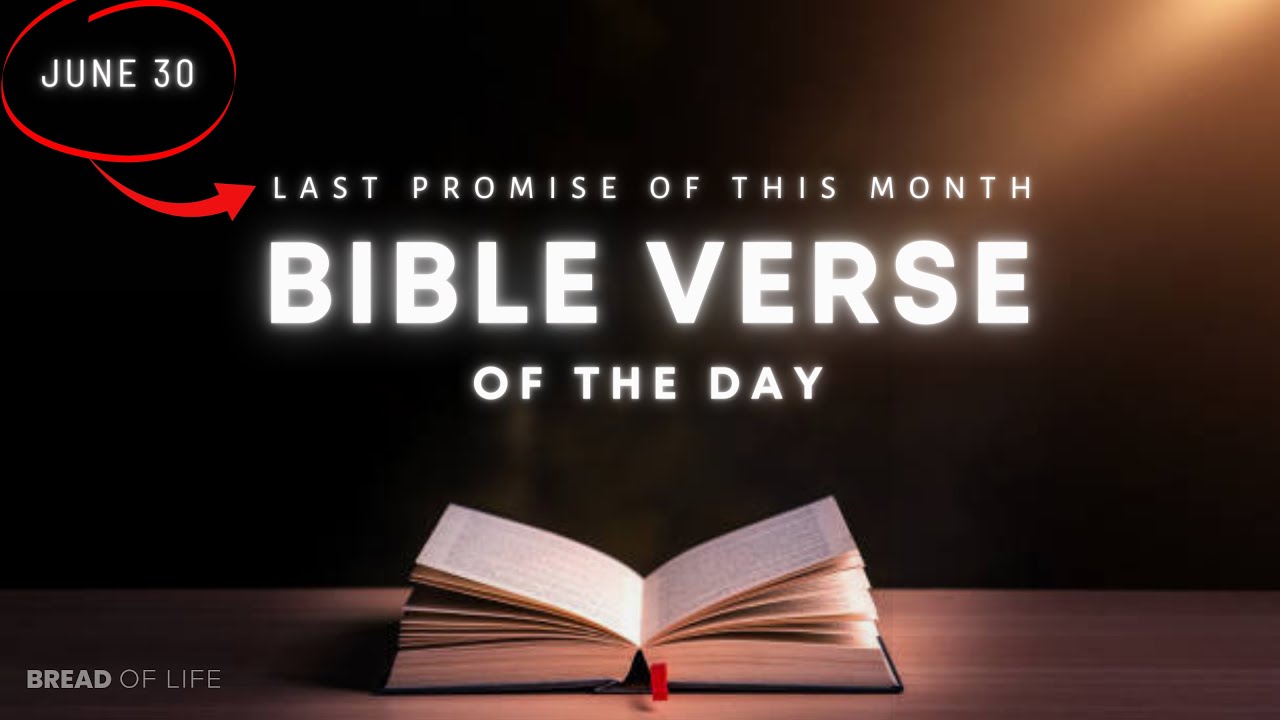 Bible Verse of the Day | Daily Bible Verse - June 30 - YouTube