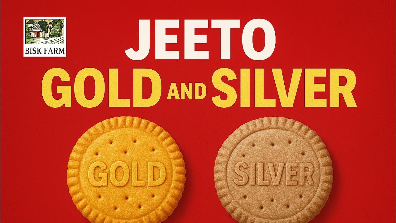 Jeeto Gold & Silver Biscuit 🥳 | Bisk Farm Promo Coupon Contest 2025 | Win Big with Bisk Farm