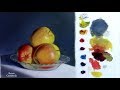 Como pintar  Manzanas con óleo