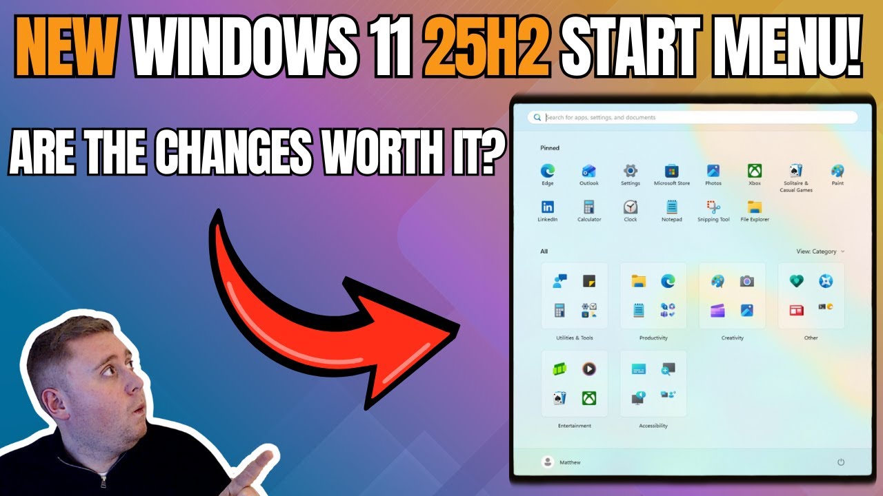 НОВОЕ меню «Пуск» Windows 11 25H2!