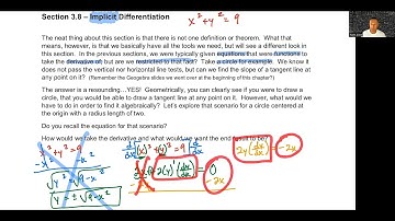 Calculus 1 - Section 3.8