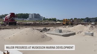 Sneak peak at Adelaide Pointe marina community development in Muskegon