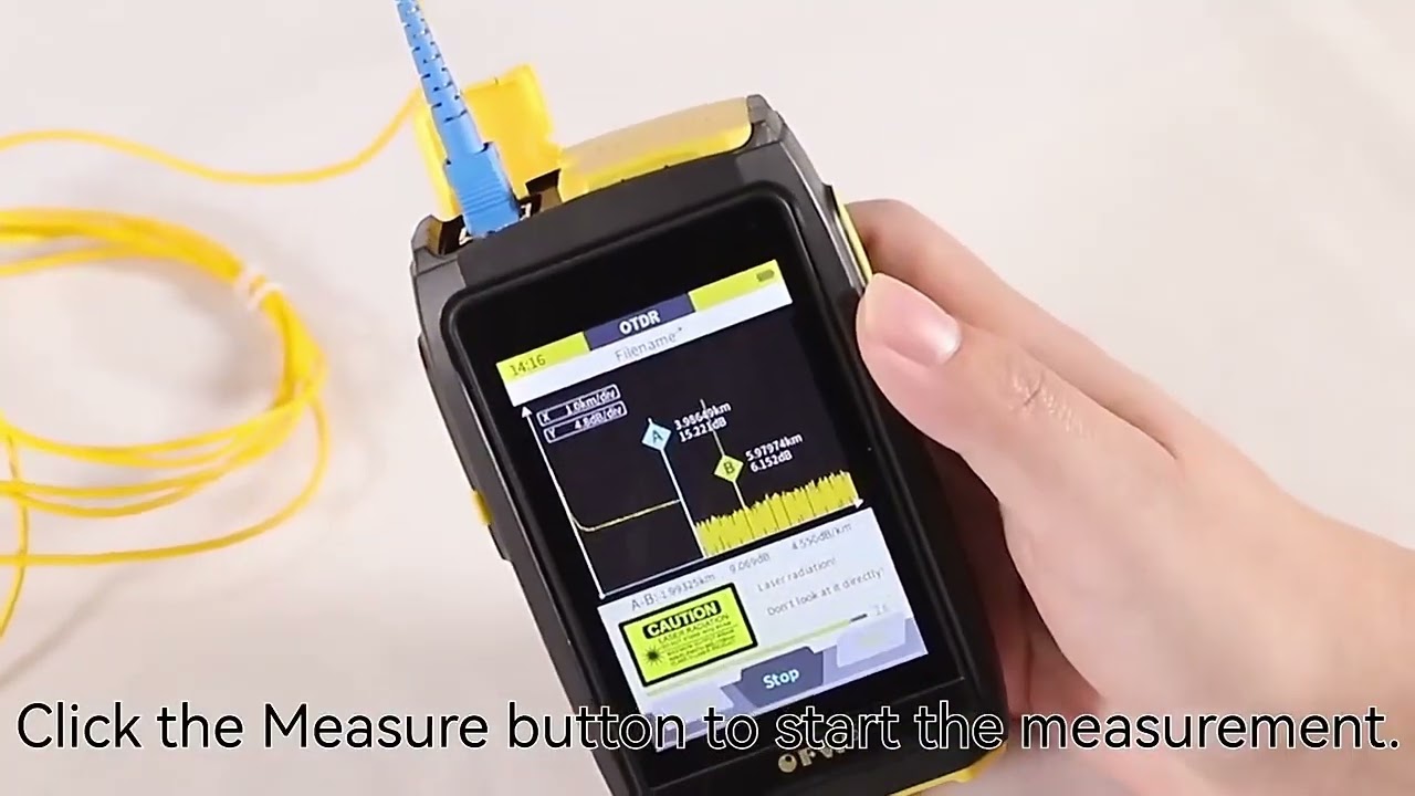 OFW Mini OTDR Optic Otdr Optical Reflector Active Fiber Live Tester 1550n