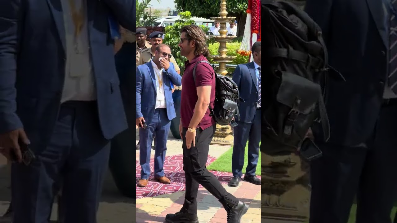 MS Dhoni at Jamnagar for Anant Ambani and Radhika Merchant's Pre-wedding celebration