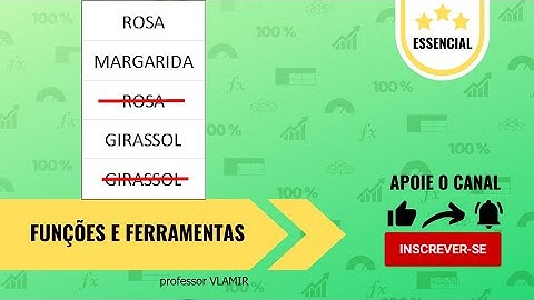 APAGAR VALORES REPETIDOS com REMOVER DUPLICATAS no Excel