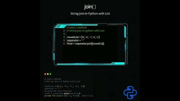 join with List | python tutorial #shorts #python #pythonprogramming