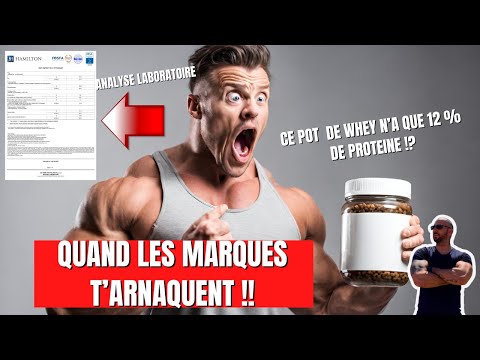 ARNAQUE : DES POTS DE PROTEINE ANALYSES EN LABORATOIRE  ( sous dosage, du sucre à fond !!)